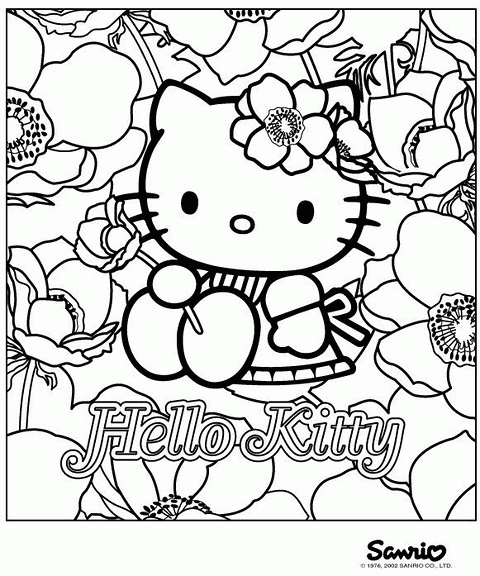 Hello Kitty kolorowanki